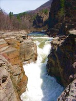 Порог-водопад Чертов мост. Вид с площадки.